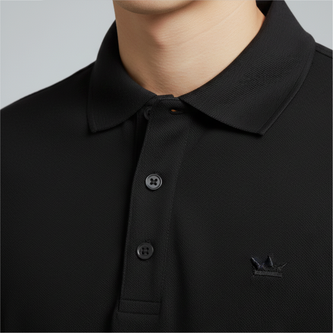 Polo Shirt Hexo Black