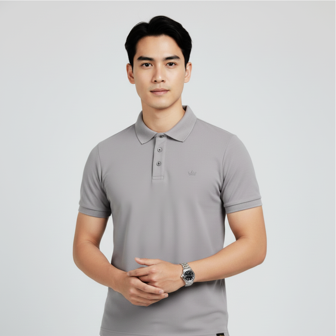 Polo Shirt Hexo Light Gray