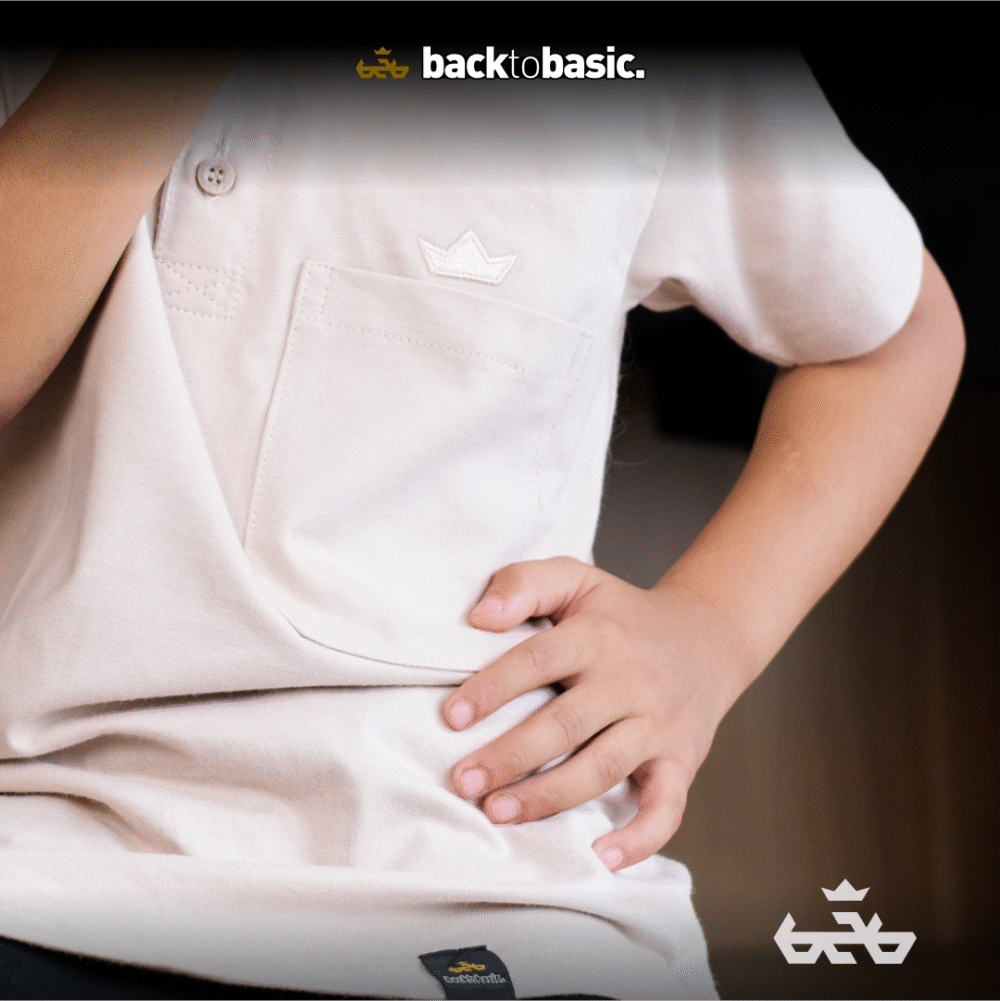 Kurta Basic Lengan Pendek Anak - Gambar 3