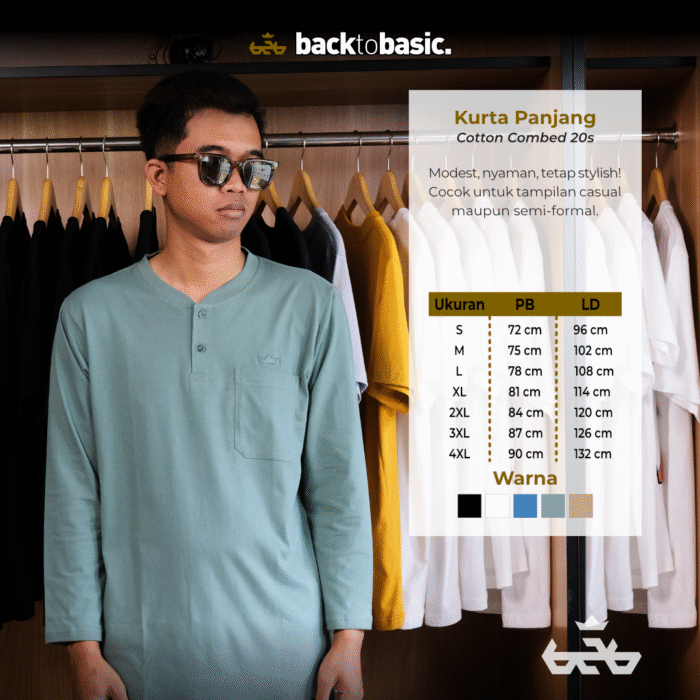 Kurta Lengan Panjang Dewasa 20s