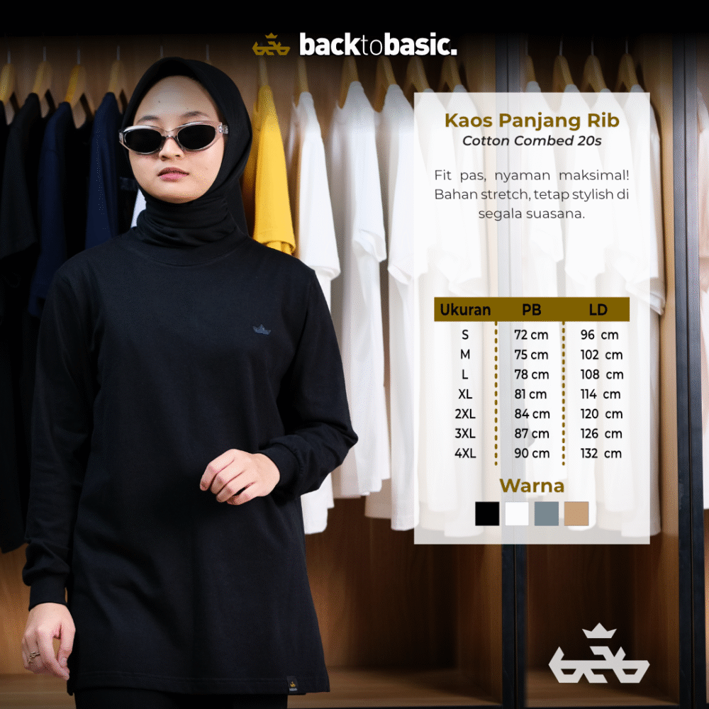 Kaos Lengan Panjang RIB - Gambar 3