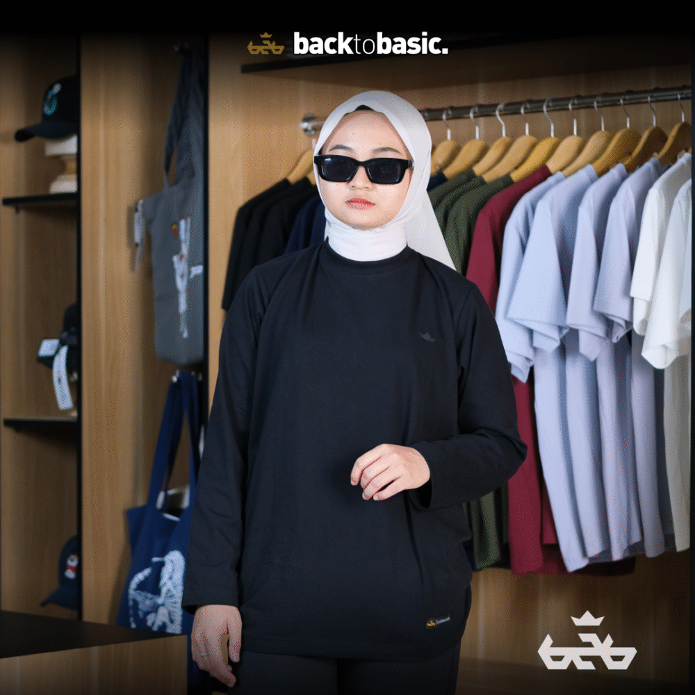Reguler Fit Basic Lengan Panjang 20s - Gambar 2