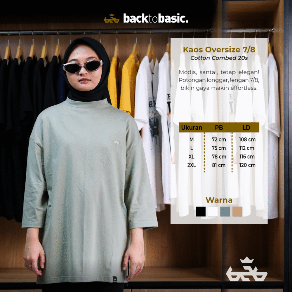 T - Shirt Oversize 7/8 - Gambar 2