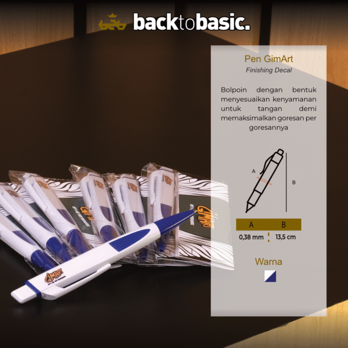 Bolpoin Gimart Series Pen Ballpoint Pen Tip 0.38mm