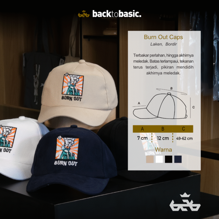 Topi Burn Out Baseball Cap