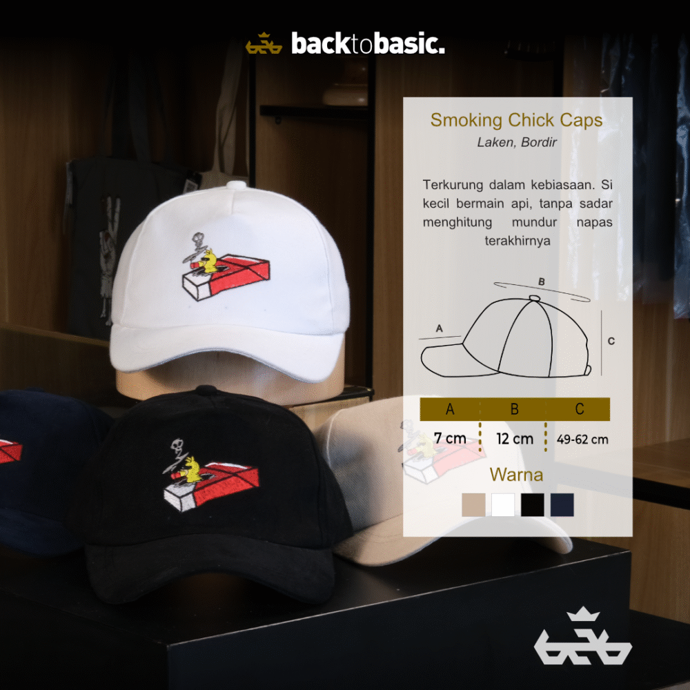Topi Smoking Chick Baseball Cap